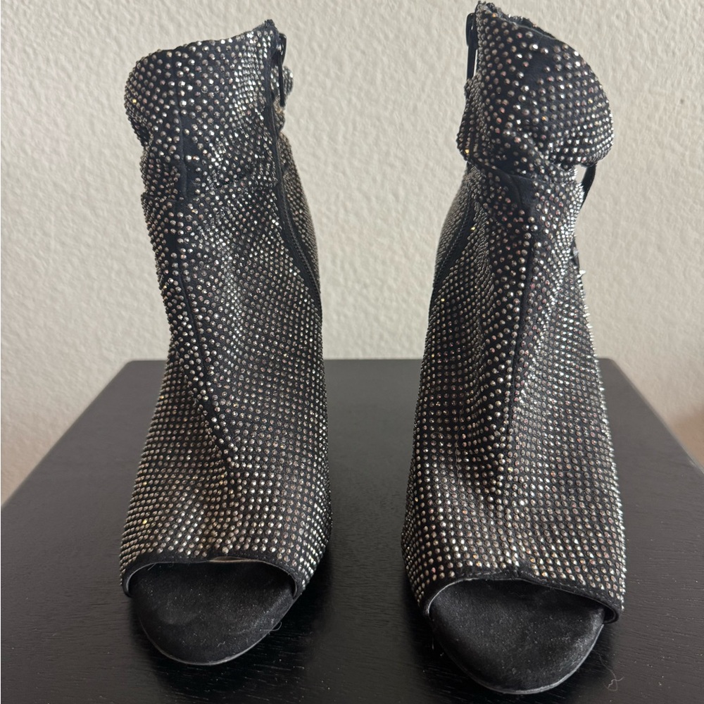 Gianni Bini Black Heeled Boots - Picture 5 of 7